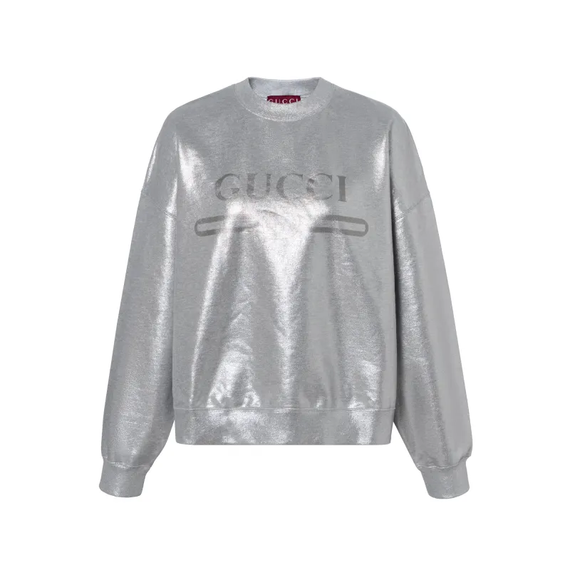 GUCCI Metallic Crewneck Sweatshirt