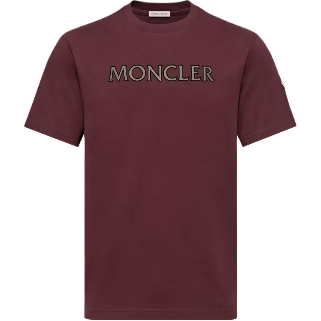 Мужская футболка Moncler Logo Print Cotton (белая)