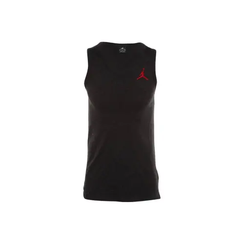 Jordan Apparel Tank Tops Men's Black Crew Neck Moderate Other