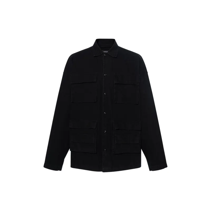 Balenciaga Shirts Men's Black Lapel Moderate Other