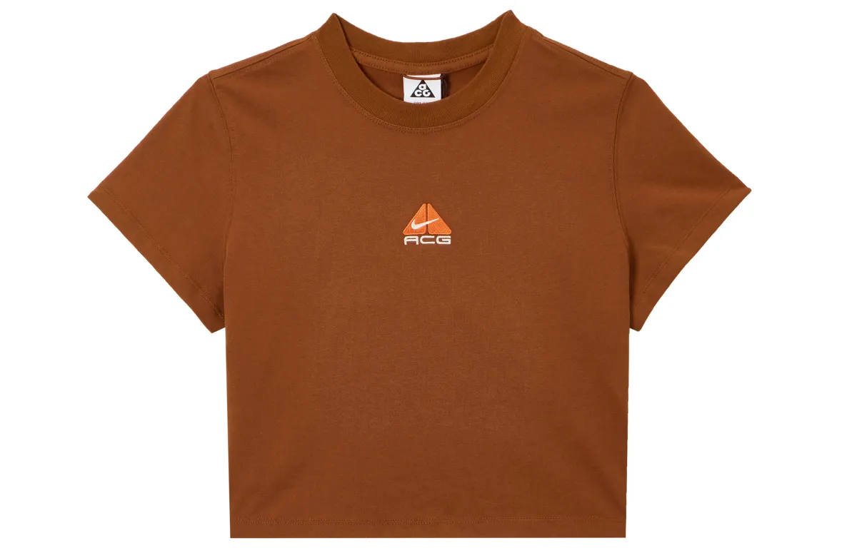 Nike ACG T Shirt Women's Light Yellow Umber