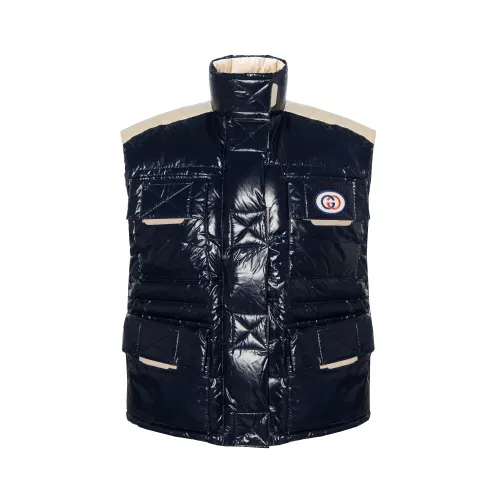 GUCCI Vests Women's Black Stand Collar Moderate Other