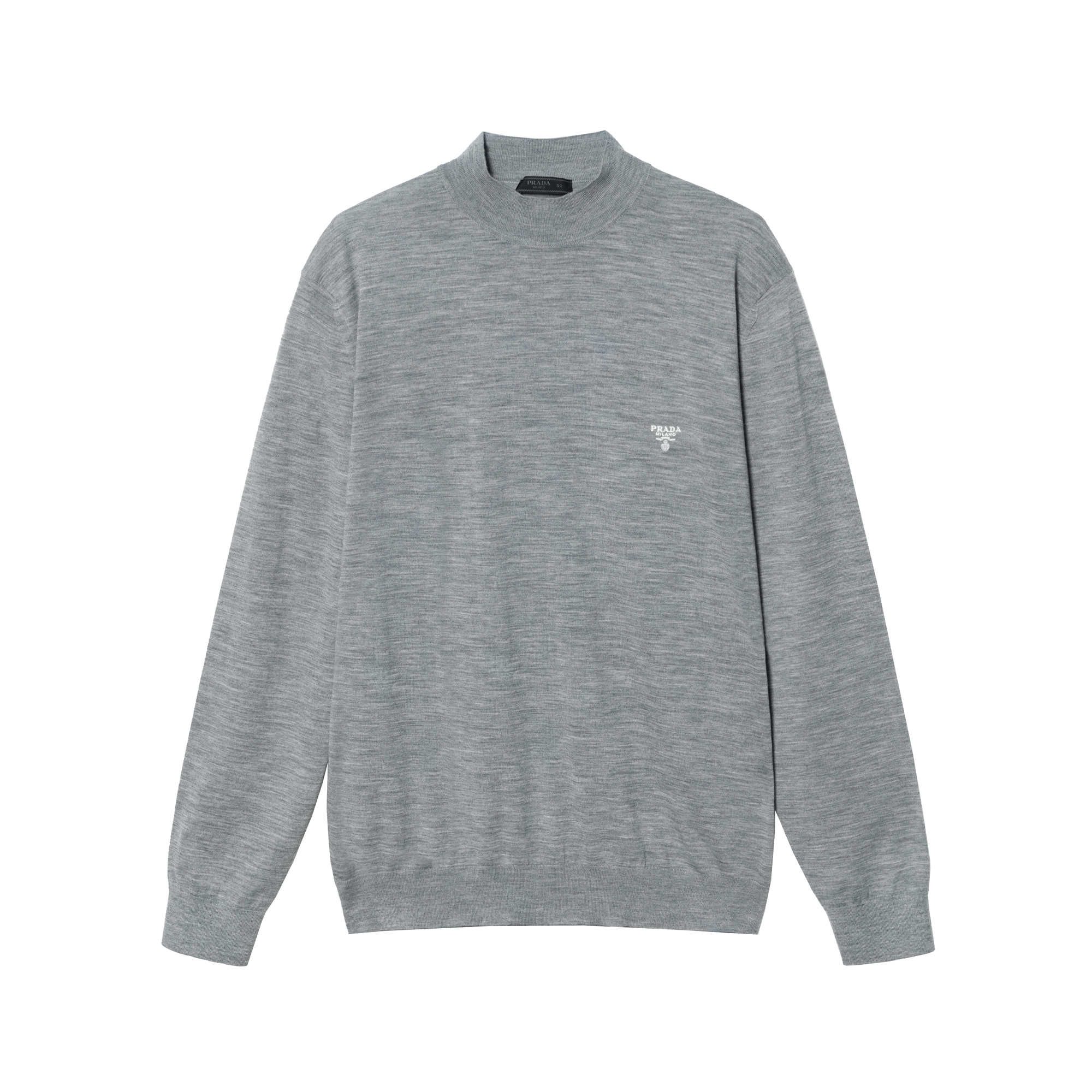 Мужской свитер Prada Logo (серый)