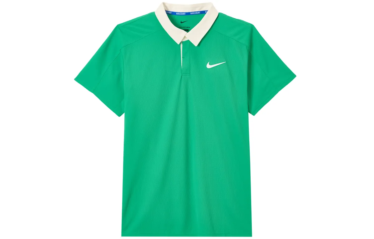 Nike Polo Shirts Men's Green Lapel Moderate