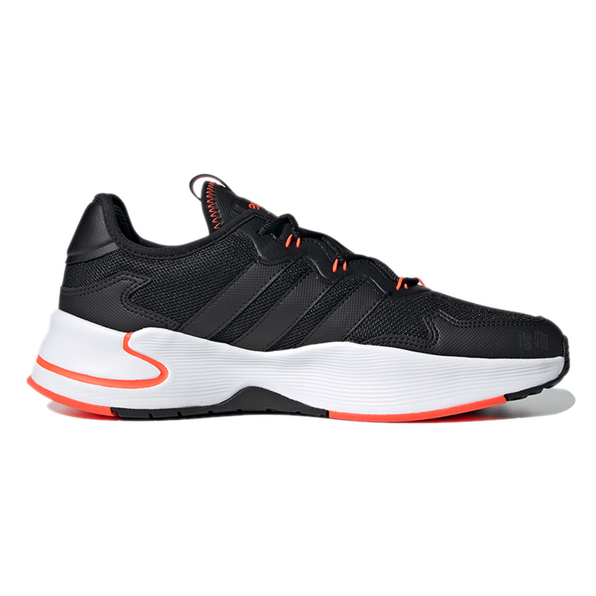 Мужские кроссовки adidas neo Roamer (черный / оранжевый) — Чёрный / оранжевый — фото 2