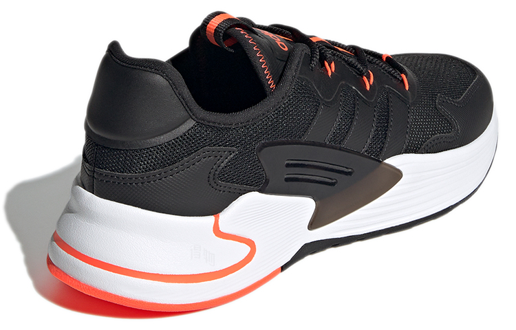 Мужские кроссовки adidas neo Roamer (черный / оранжевый) — Чёрный / оранжевый — фото 4
