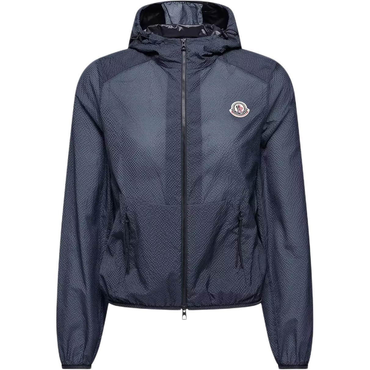 Женская куртка Moncler Edasic Seersucker (черная)