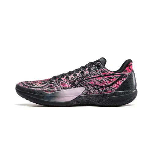 LiNing Li Ning Gamma 2 Plato Dual Hardness Cup Carbon Fiber Structure Carbon Core Super System Flexible Direction Low-top Basketball Shoes Men's Black Pink