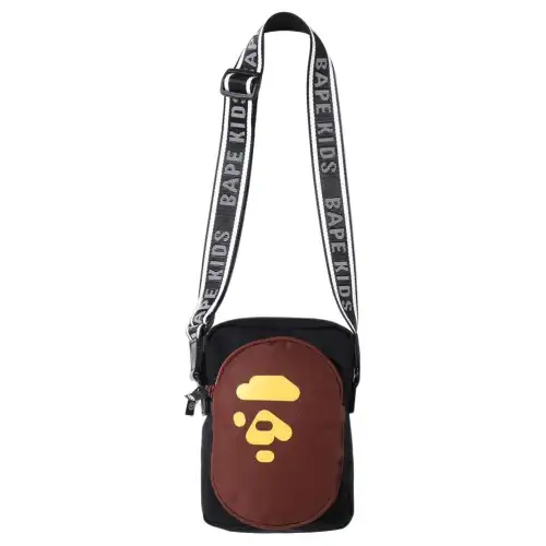 A BATHING APE Bape Polyester Shoulder Bag, Crossbody Bag Unisex Black