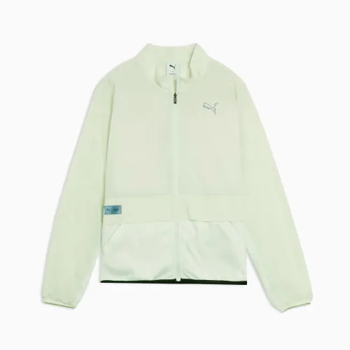 PUMA T7 Jackets Women's Green Stand Collar Moderate Other