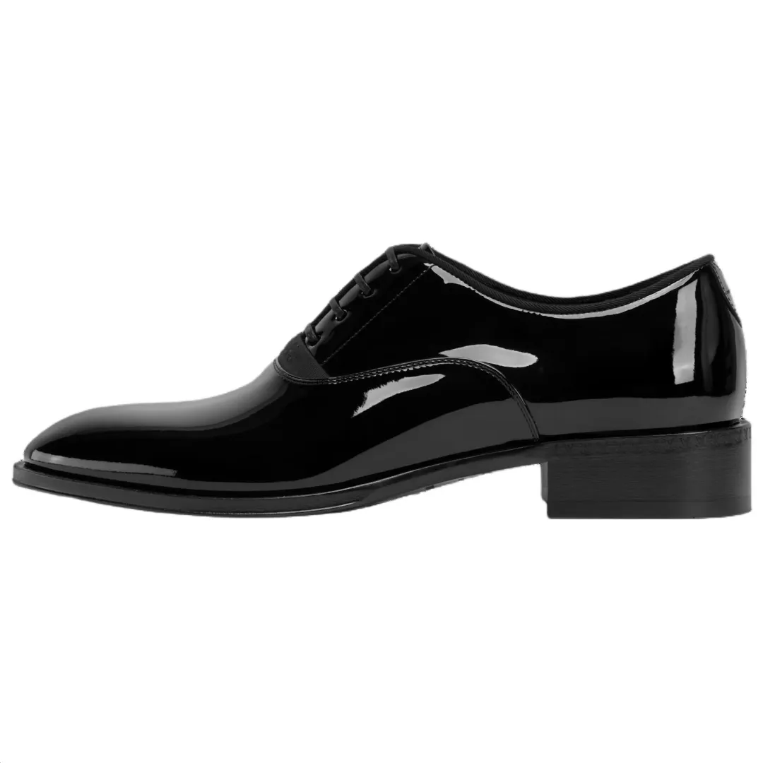 LOUIS VUITTON Premiere Oxford Cow Leather Dress Shoes Men's Black