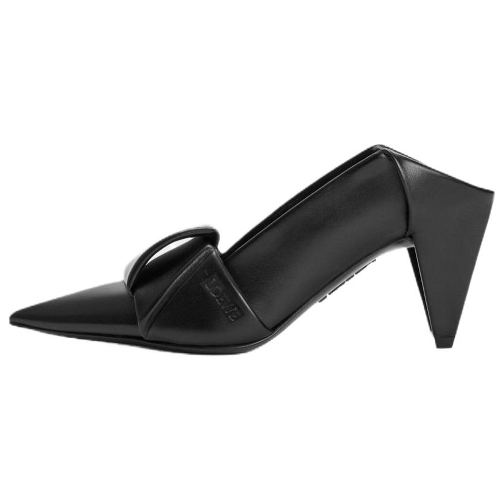 Женские сабо LOEWE 2026 Origami 7cm (черные)