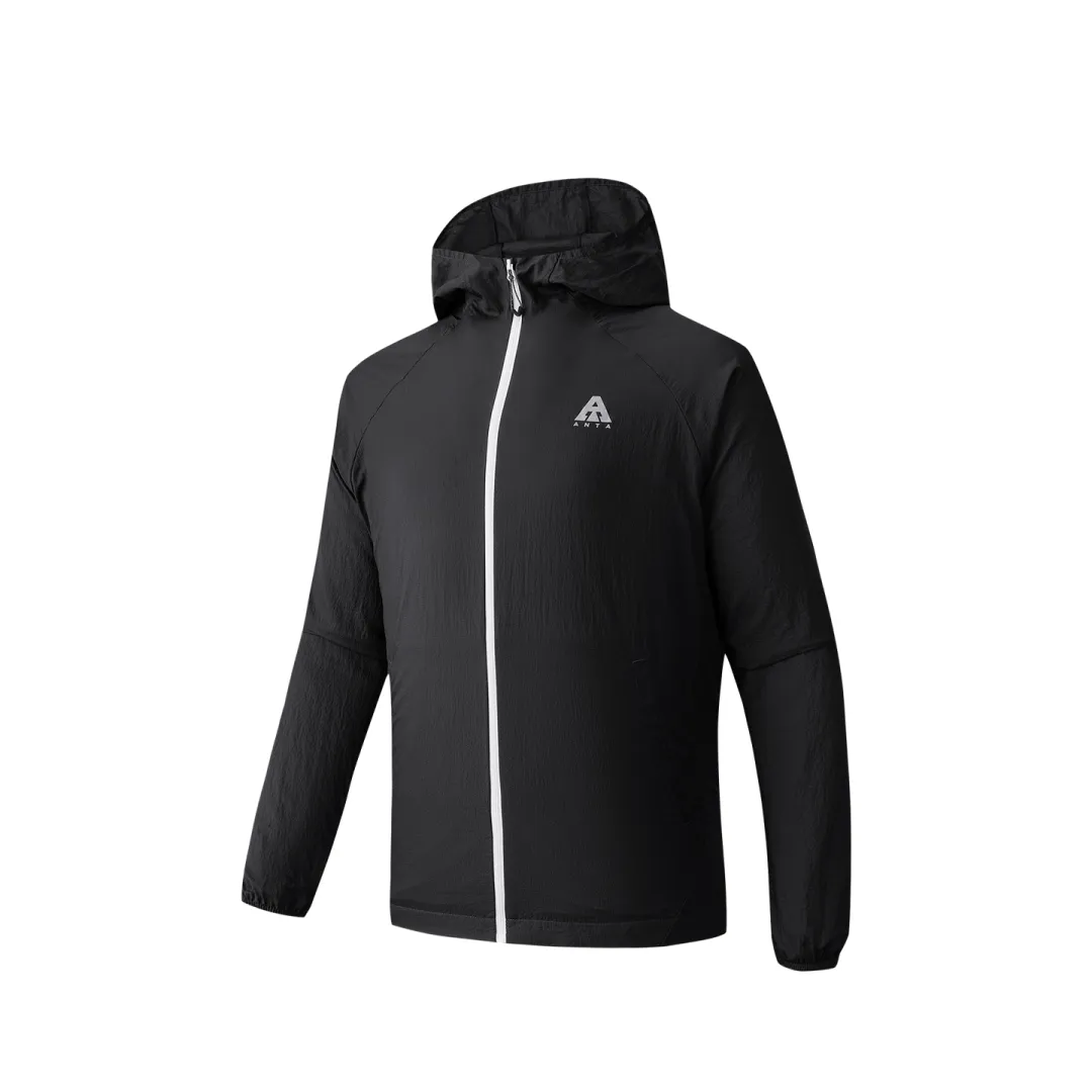 ANTA Sun Protection Clothing Unisex Basic Black 3 Hooded Moderate