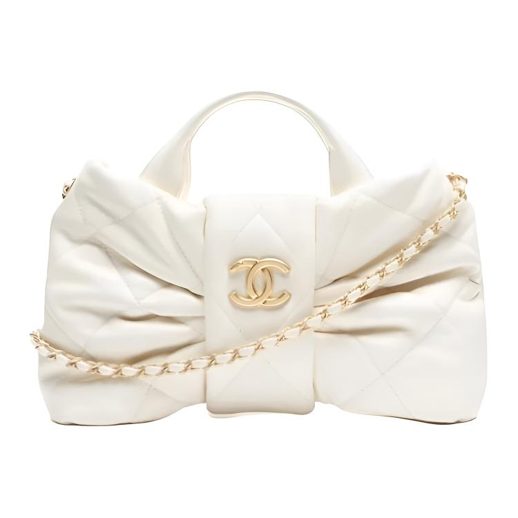 Женская сумка Chanel 25K (белая)