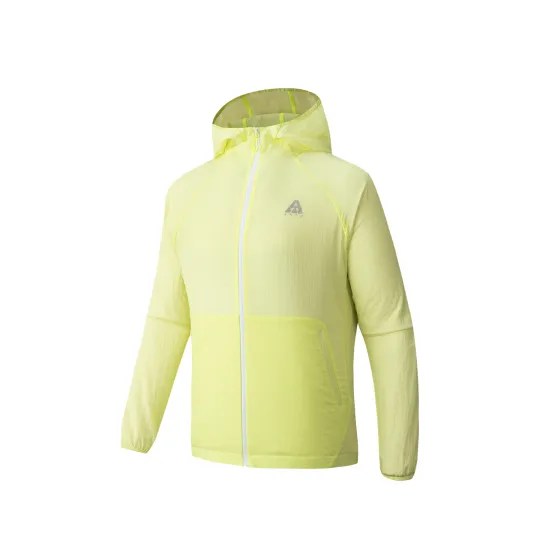 ANTA Sun Protection Clothing Unisex Neon Green 2 Hooded Moderate