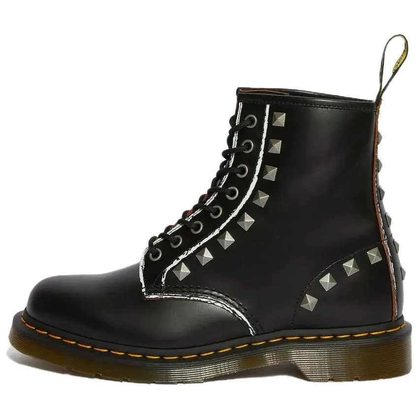 Dr. Martens 1460 Stud 8 Combat Boots Black Unisex