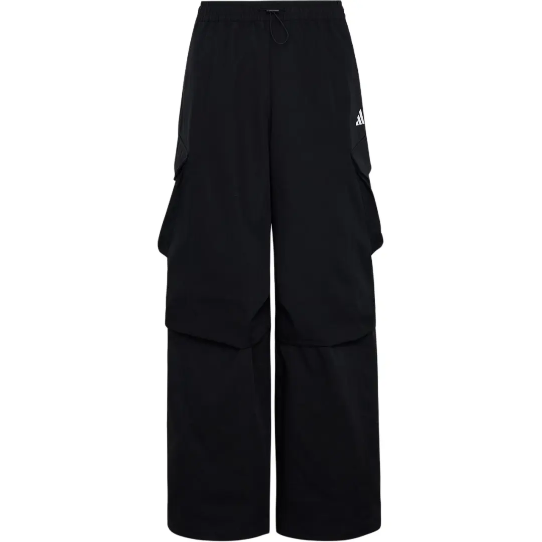 Adidas Casual Pants Women's Black Moderate Wide Leg Pants