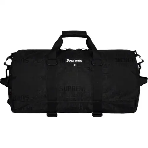 Supreme SS19 Nylon Gym Bag Travel Bag Unisex Black