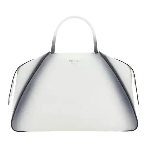PRADA Leather Handbag Women's White