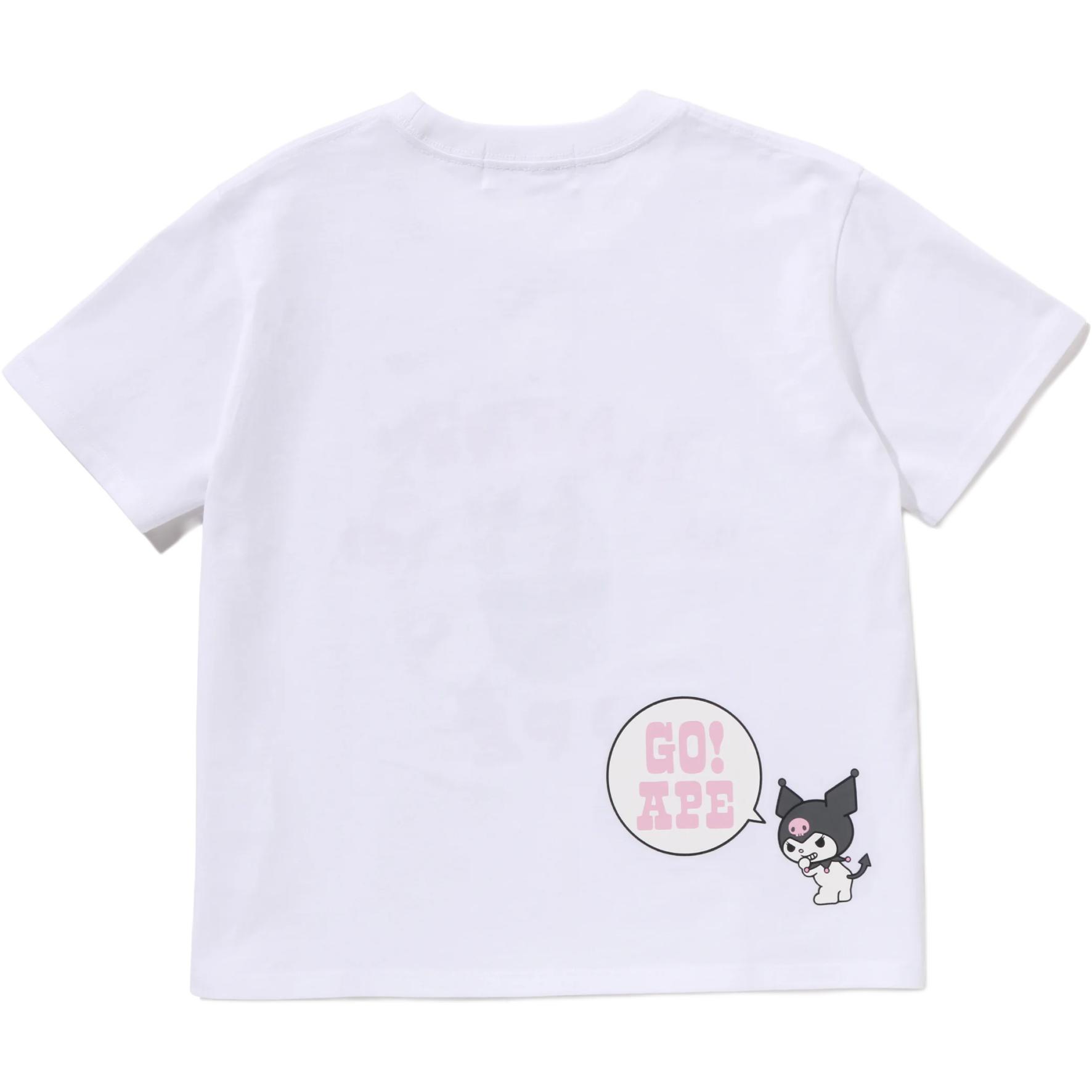 Женская футболка A BATHING APE A BATHING APE × Sanrio/ SS26T (черная) — фото 2