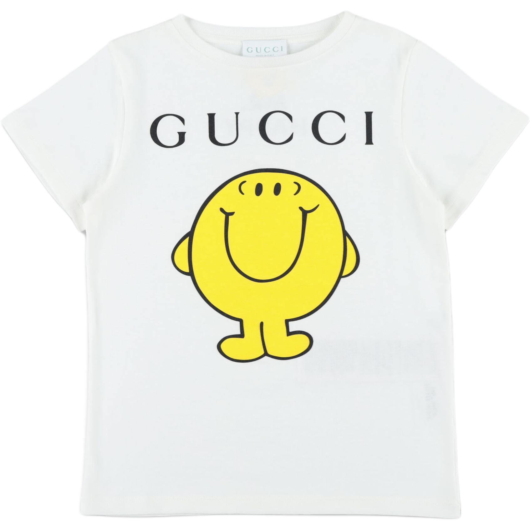 Детская футболка Gucci Cartoon Print (белая)