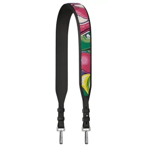 DIOR KENNY SCHARF Collaboration Smooth Cow Leather And Bead Ornament Embroidery Bag Straps Unisex Multicolor