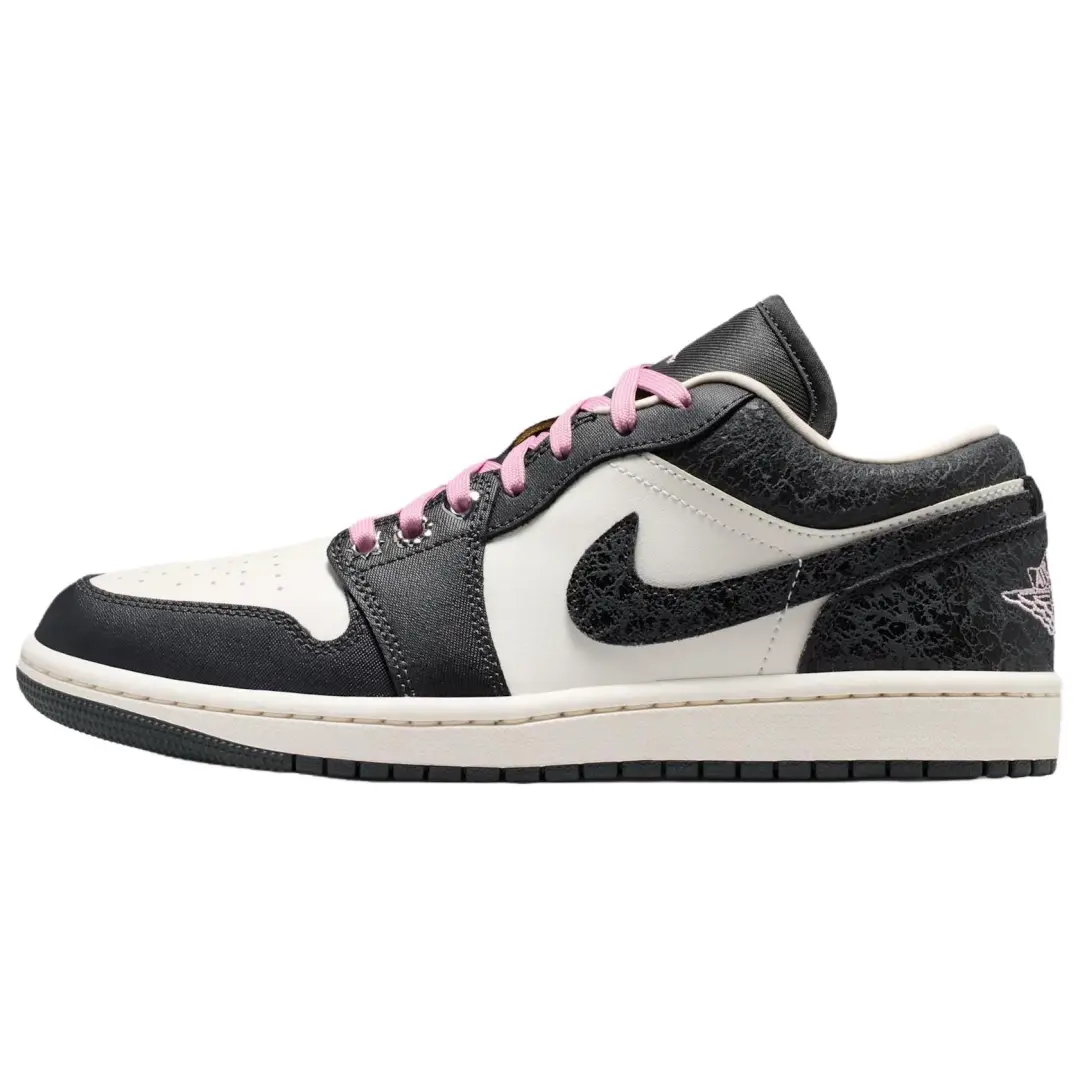 Jordan Air Jordan 1 Low top Vintage Basketball Shoes Women's Carbon Black