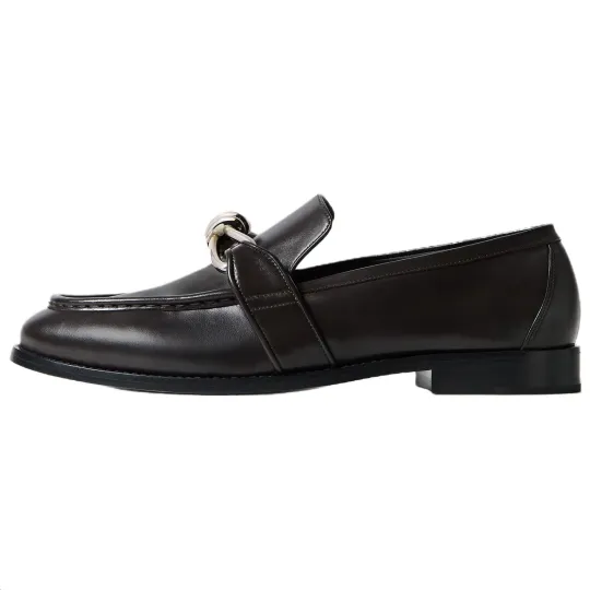 Bottega Veneta Astaire Cow Leather Loafers Men's Italian Brown