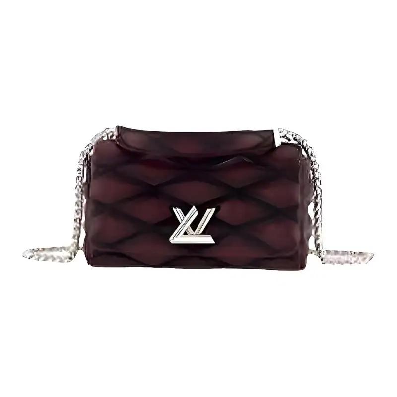 LOUIS VUITTON Cow Leather Crossbody Bag, Shoulder Bag Women's Burgundy