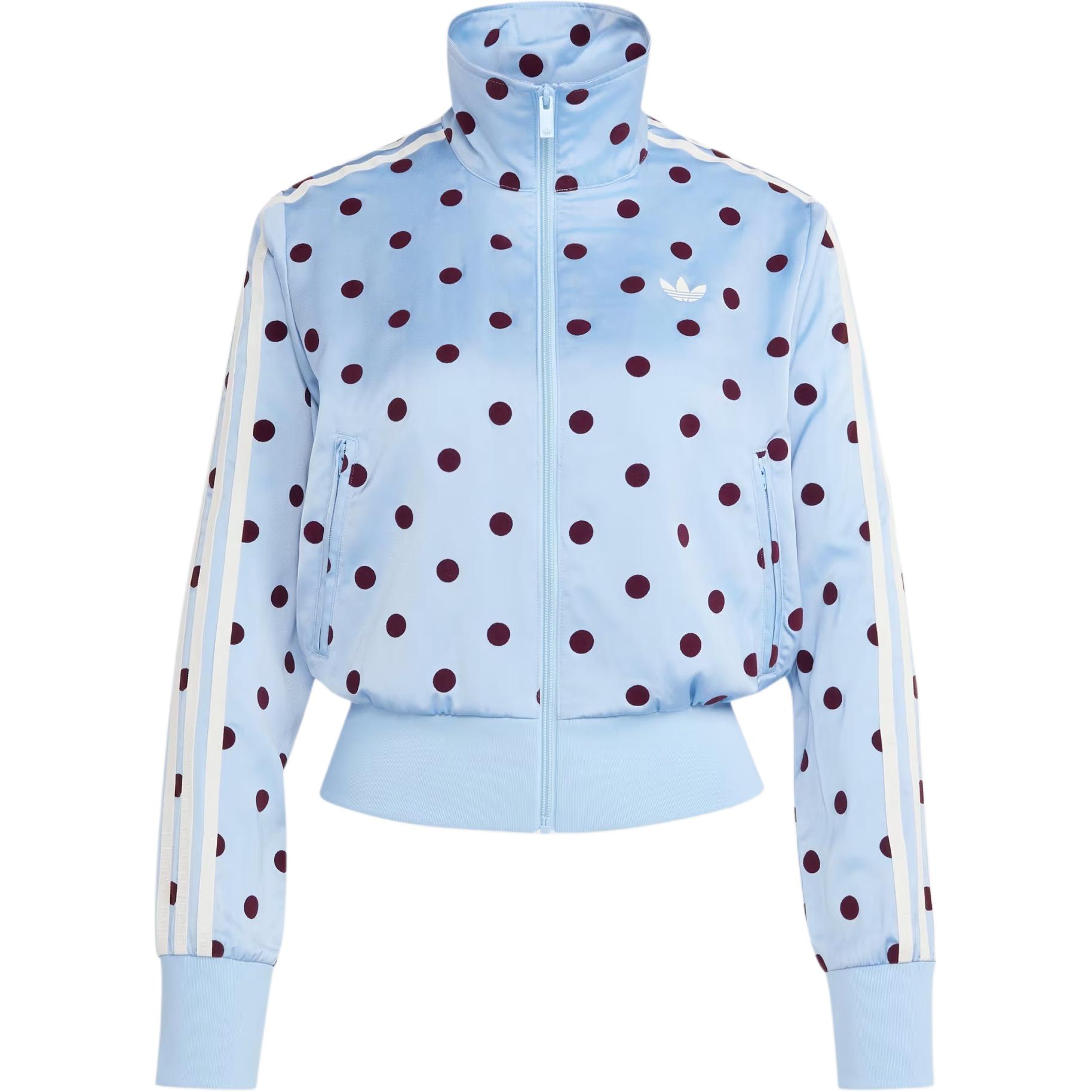 Женская куртка adidas originals Satin Polka Dots (черно-белая)