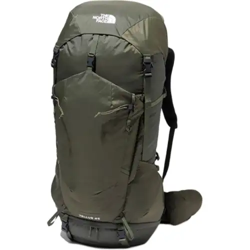 THE NORTH FACE 45L Backpack Outdoor Bag Nylon Olive Green Unisex