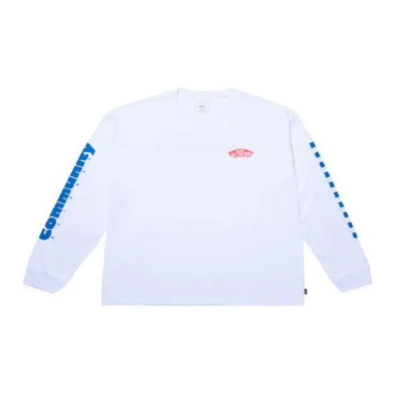 Vans T Shirts Men's White Crew Neck Moderate Straight Fit