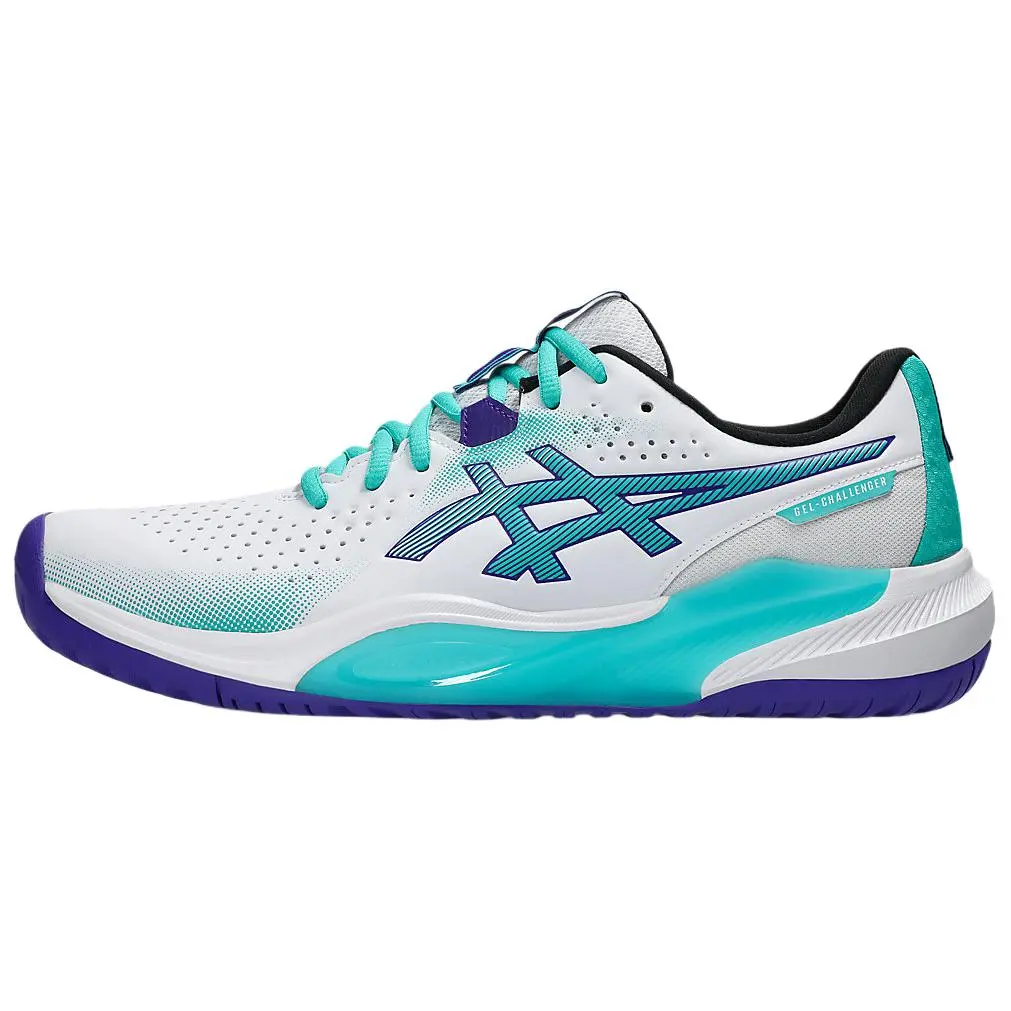 ASICS GEL CHALLENGER 15 Support Abrasion Resistant Tennis Shoes Men's White Green