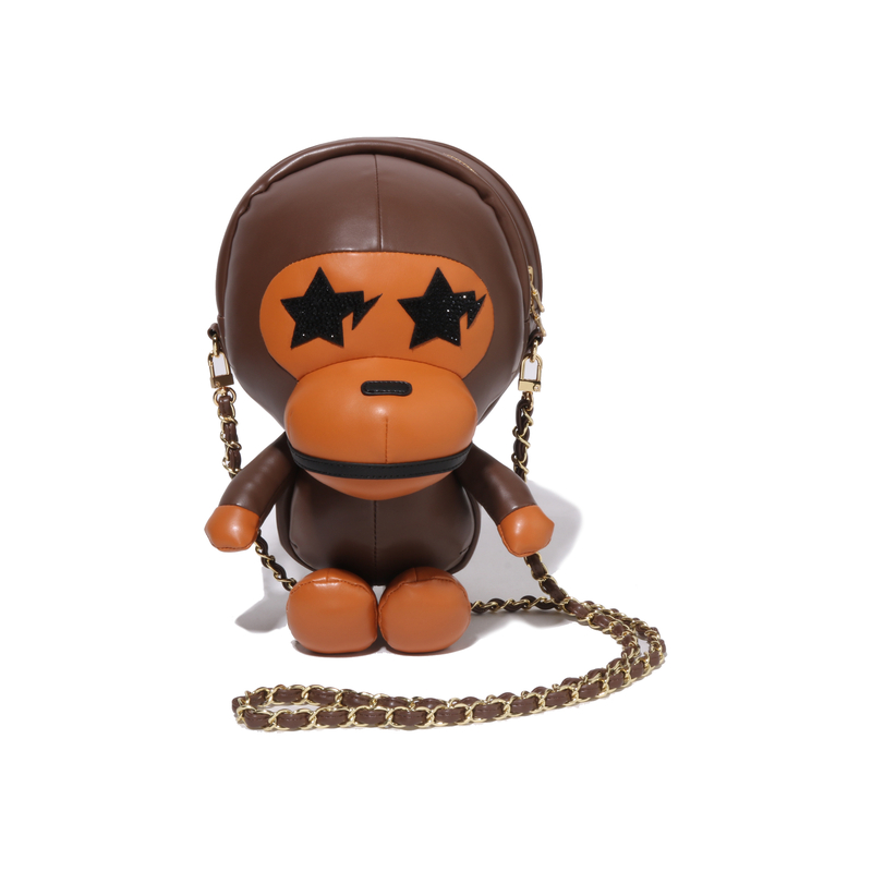 Женская сумка A BATHING APE A BATHING APE BABY MILO (кофейная)