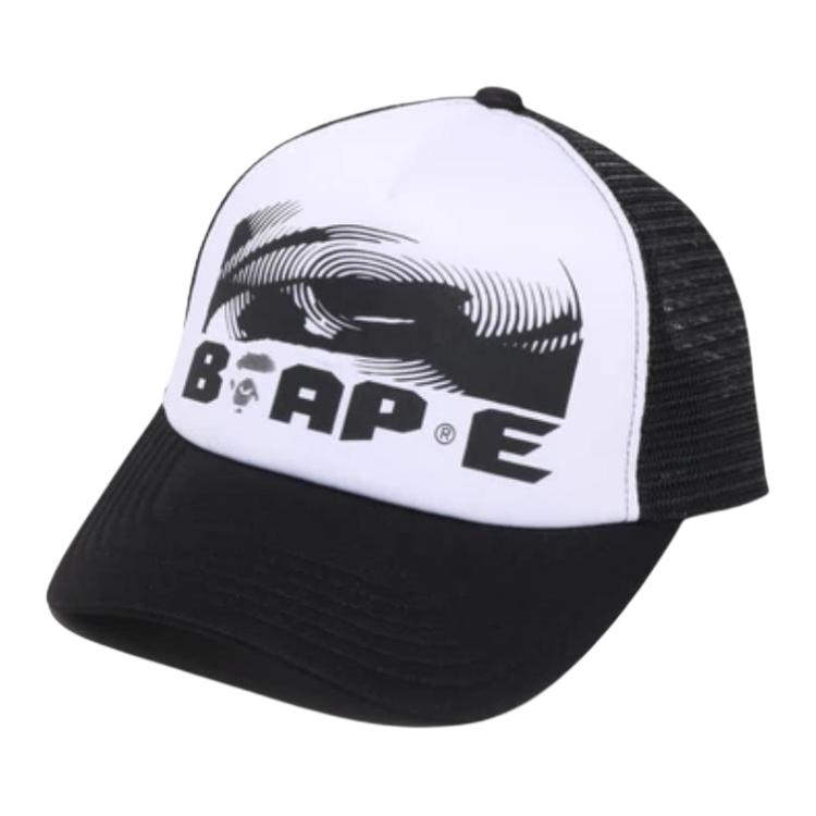 Мужская кепка A BATHING APE Mesh (черная)