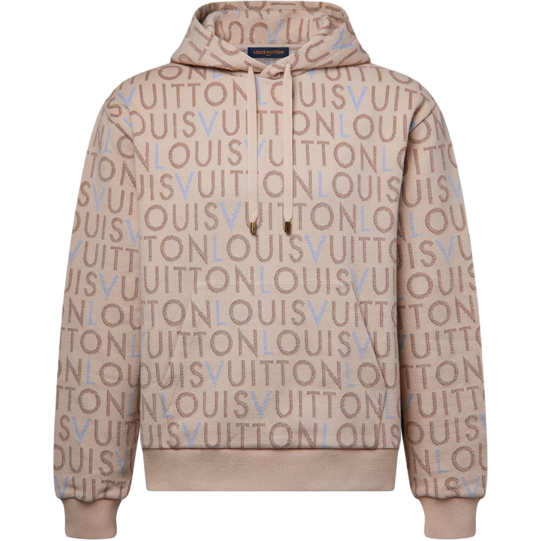 Мужское худи Louis Vuitton SS26 с капюшоном (черное)