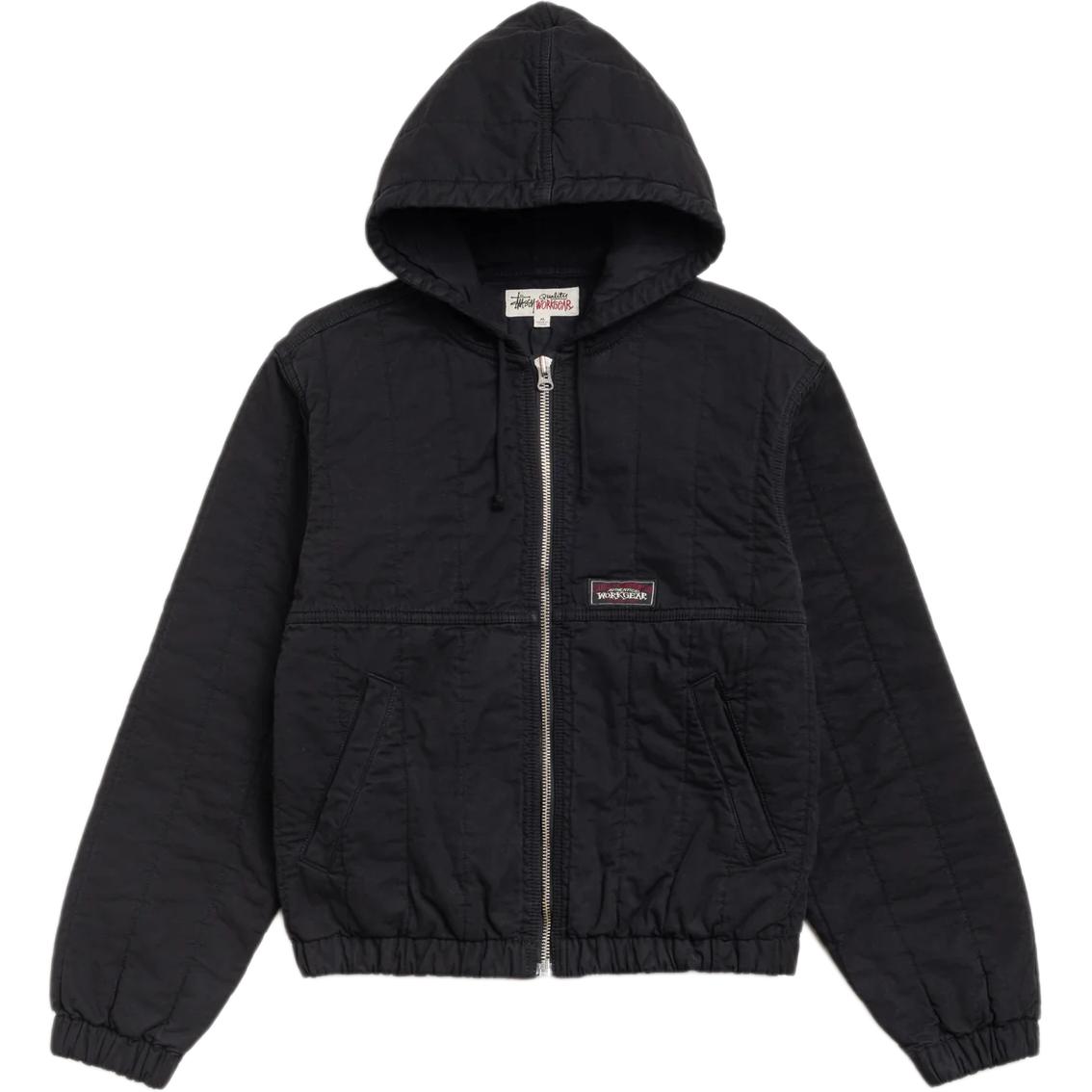 Куртка Stussy SS26 QUILTED CANVAS WORK JACKET (черная)