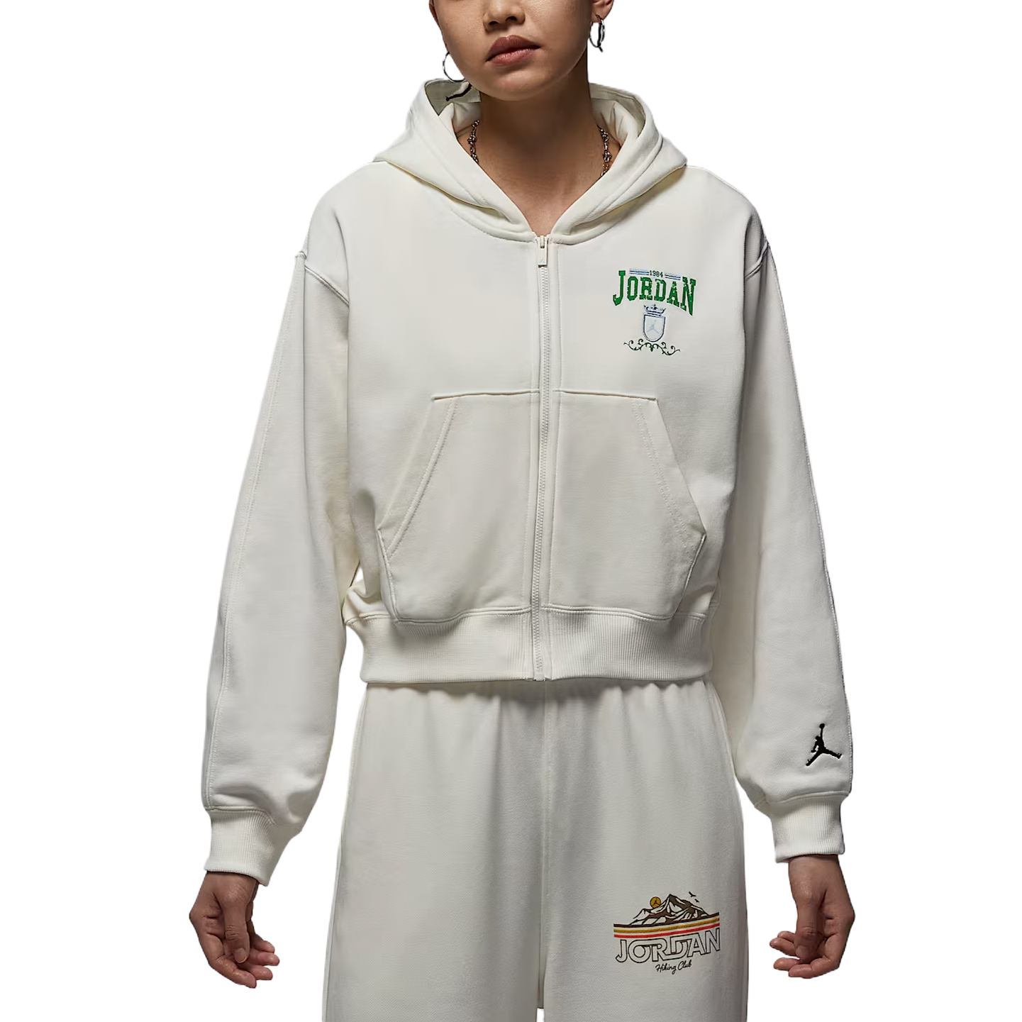 Женское худи Jordan Brooklyn Fleece (серое)