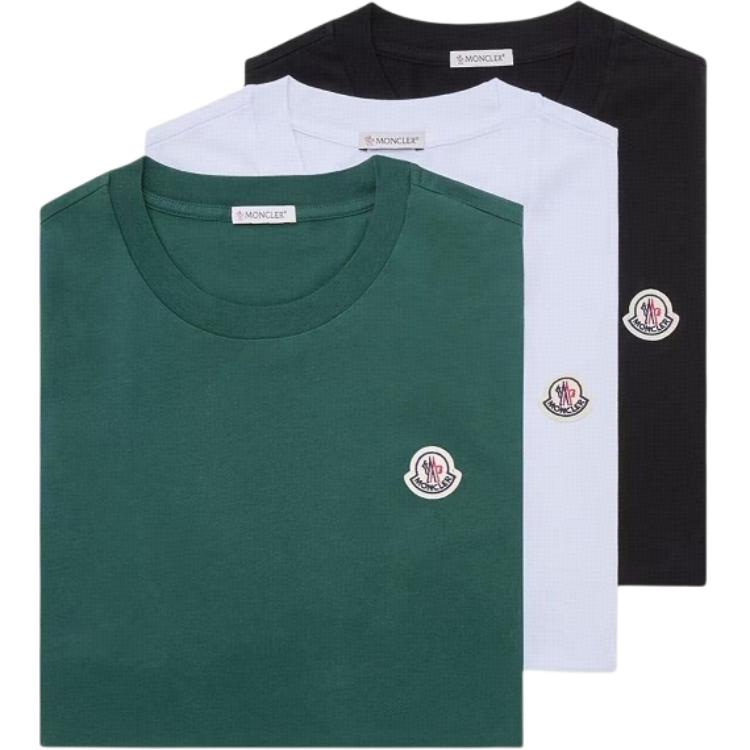 Мужская футболка Moncler Комплект из 3 штук (разноцветная)
