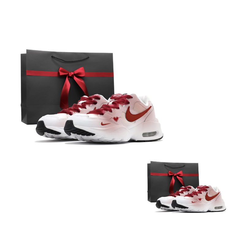 Nike Air Max Fusion Cushioning Slip Resistant Low top Running Shoes Women’s Red