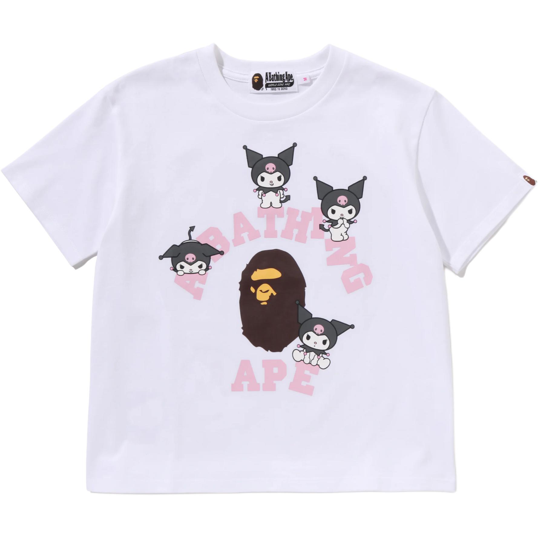Женская футболка A BATHING APE (разноцветная)