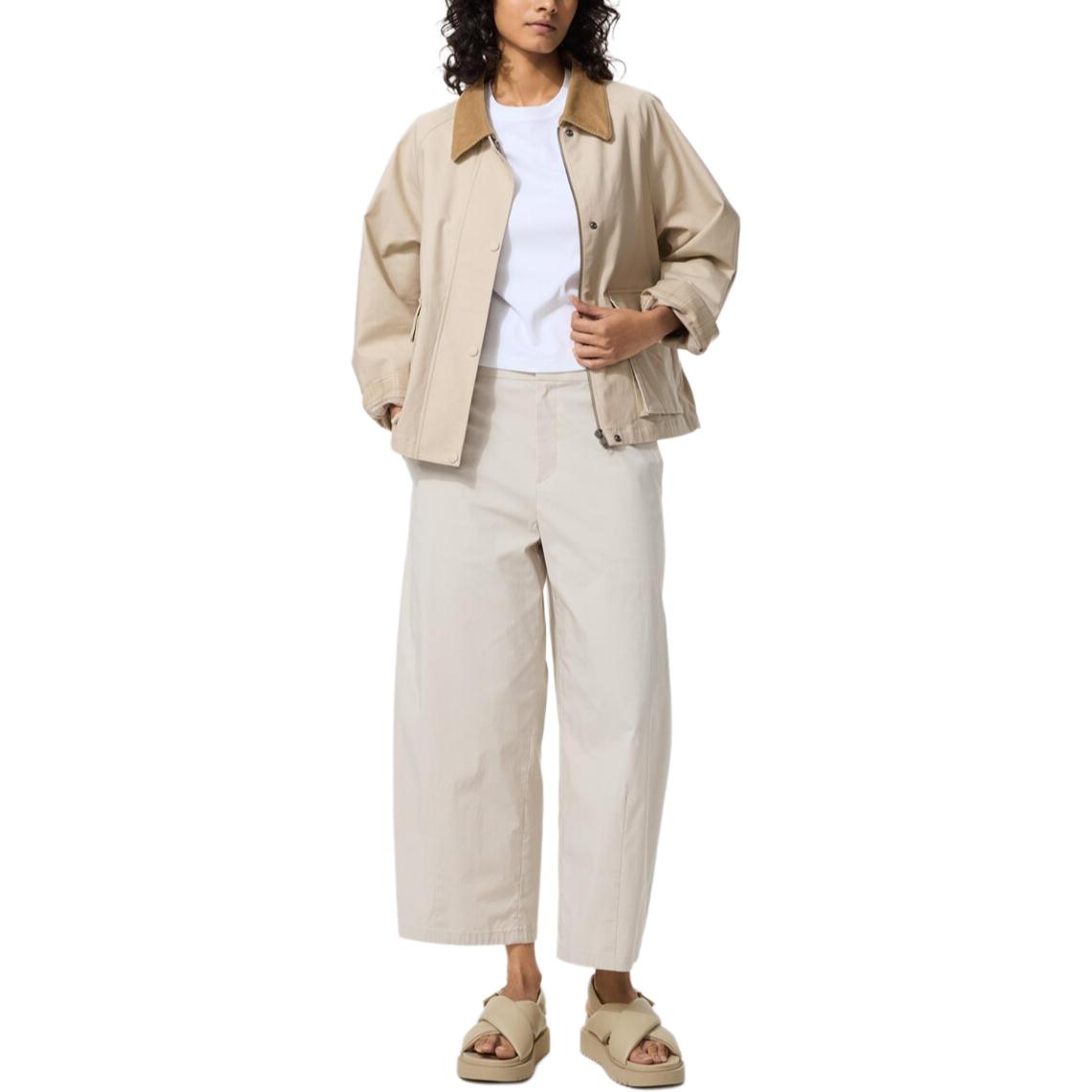 Женские штаны UNIQLO UNIQLO SS26 (бежевые)