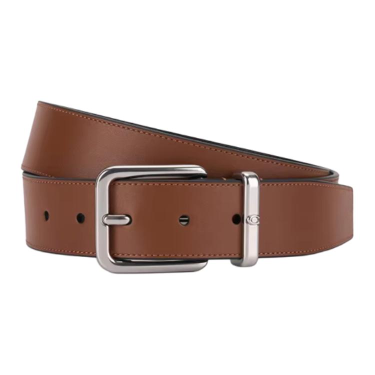 Мужской ремень COACH HARNESS / 3.5cm (коричневый) — фото 3