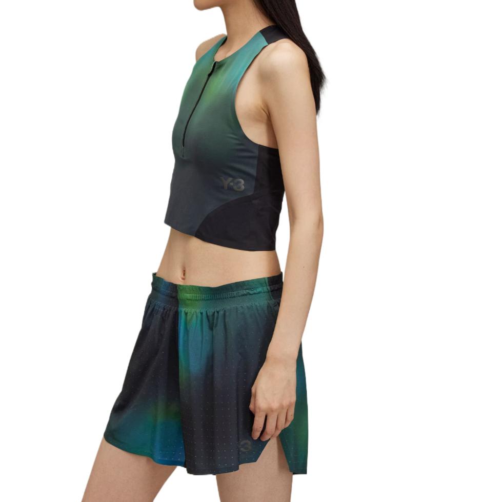 Y-3 abstract-print performance top