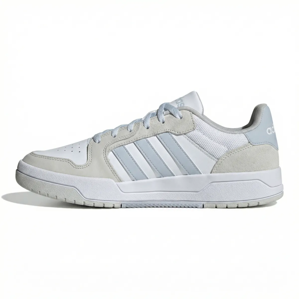 Adidas ENTRAP Textile, Synthetic Leather Lightweight Low top Skateboard Shoes Unisex White