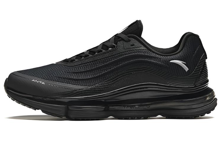 Anta Cushioning Abrasion Resistant Breathable Coverage Low top Running Shoes Men’s Black