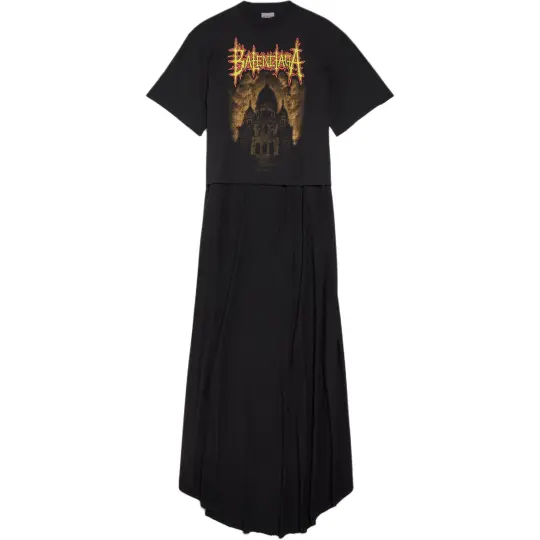 Balenciaga Train Graphic Print Layered T-Shirt