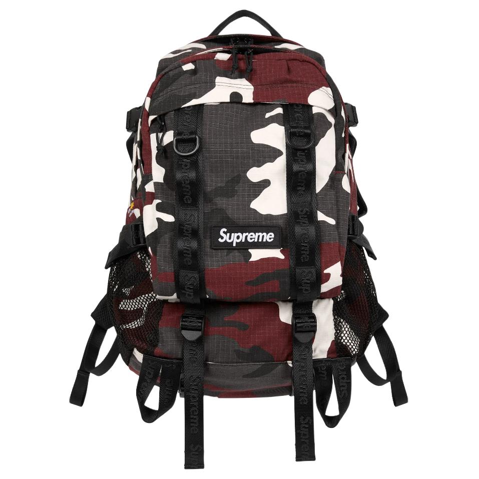 Рюкзак Supreme SS26 WEEK1 Cordura (красный камуфляж)