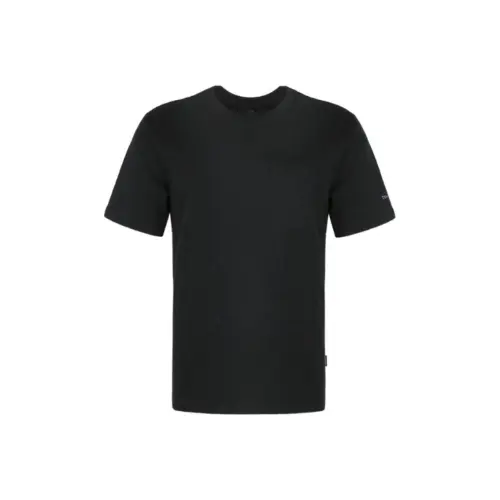 Converse T Shirts Men's Black Crew Neck Moderate