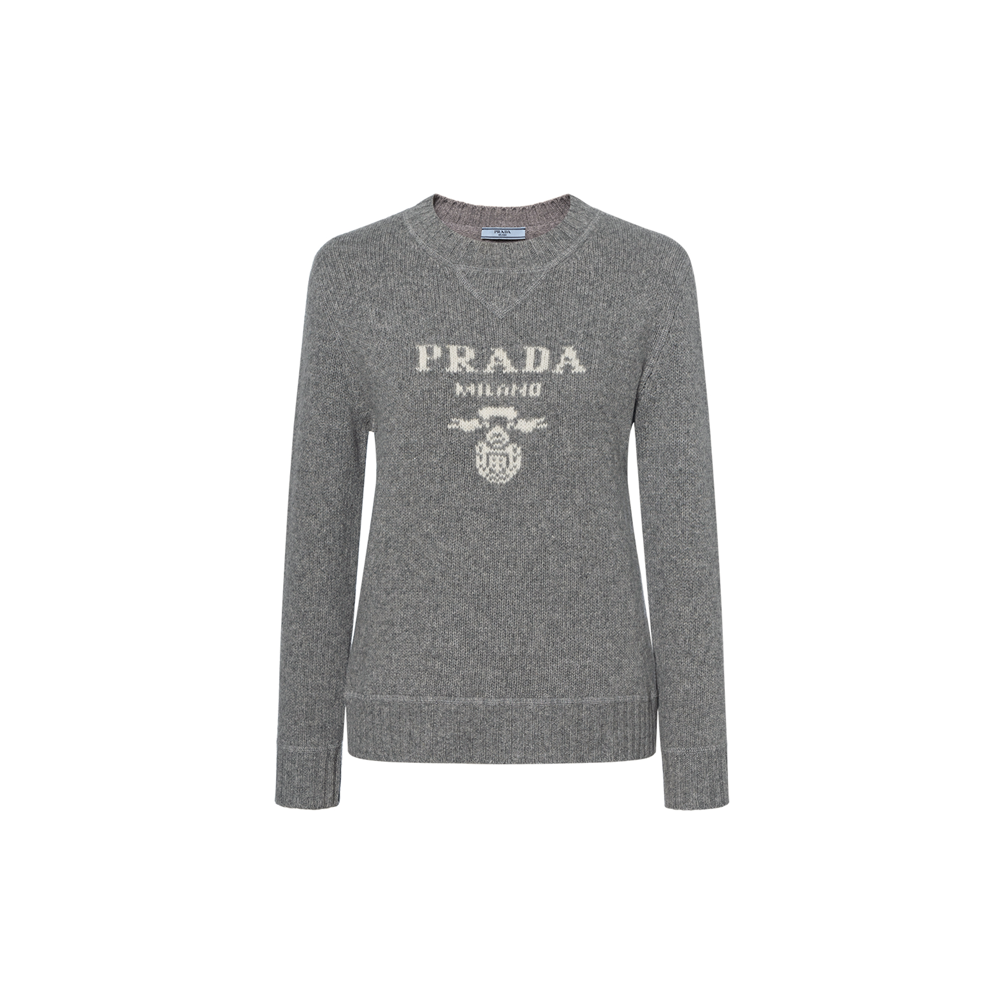 Женский свитер Prada Wool Cashmere Jumper (серый)